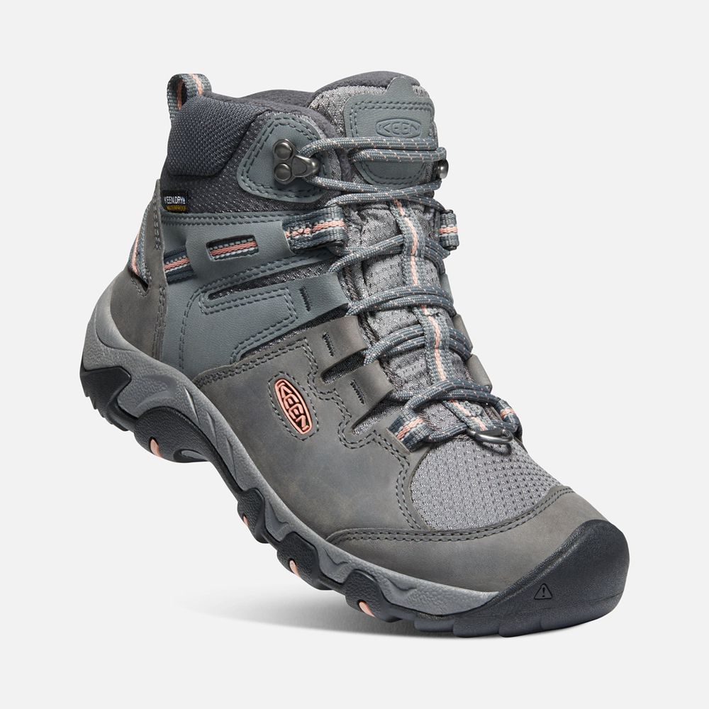 Botas de Seguridad Keen Mexico Grises - Mujer Steens Polar - MH6731940